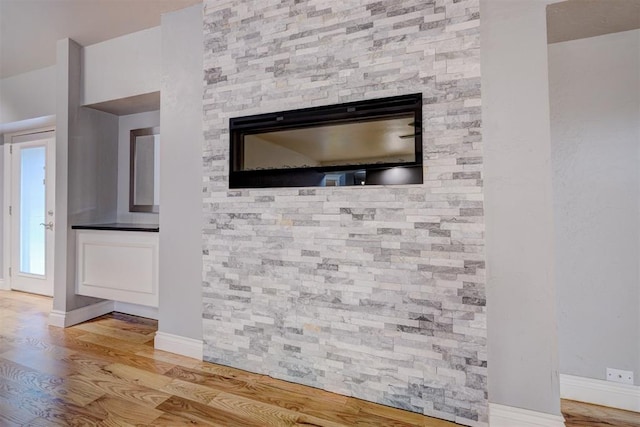 room details featuring hardwood / wood-style flooring