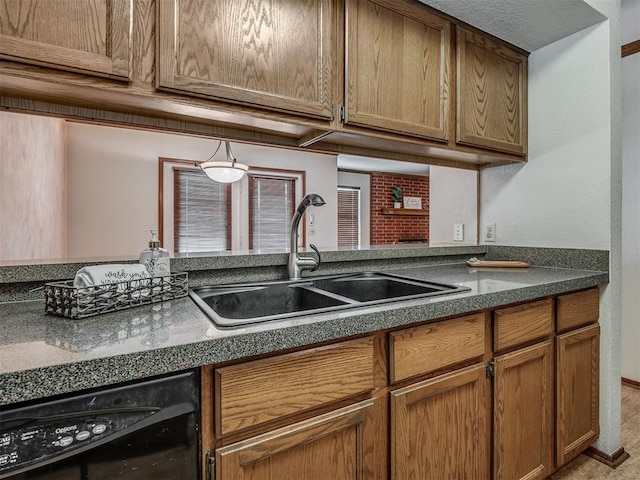 kitchen featuring dishwasher and sink