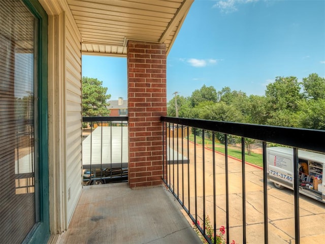 view of balcony