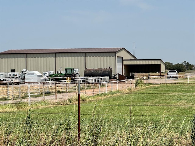21321 E 1290th Rd, Sentinel, OK 73664 - view of outbuilding with a rural view