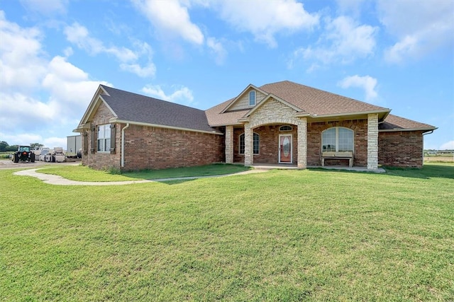 21321 E 1290th Rd, Sentinel, OK 73664 - view of front of house featuring a front lawn