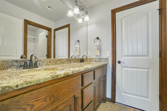 21321 E 1290th Rd, Sentinel, OK 73664 - bathroom with vanity
