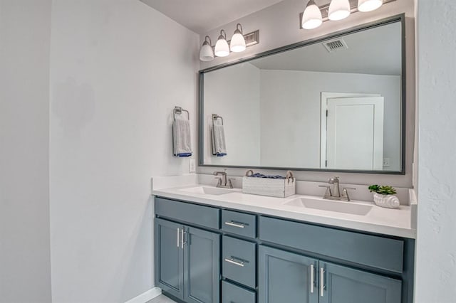 bathroom with vanity