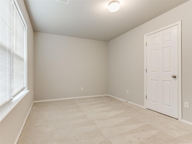 empty room with light carpet