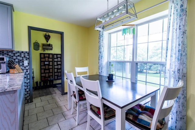 view of dining room