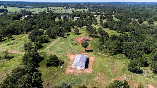 drone / aerial view featuring a rural view