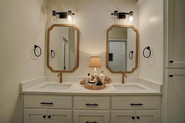 bathroom with vanity