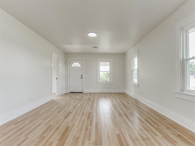 entryway featuring light hardwood / wood-style flooring