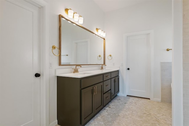 bathroom featuring vanity