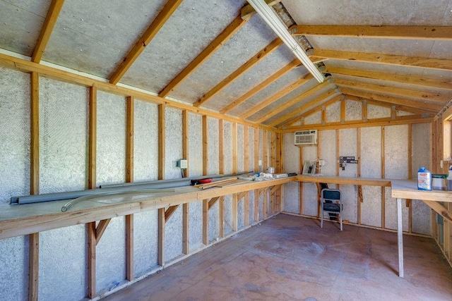 storage room with a wall unit AC