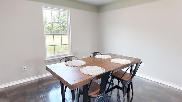 view of dining area