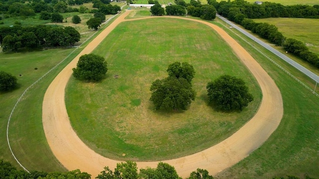 drone / aerial view featuring a rural view