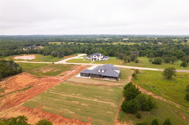 drone / aerial view featuring a rural view