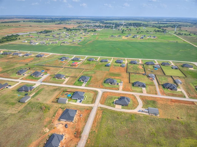 bird's eye view featuring a rural view