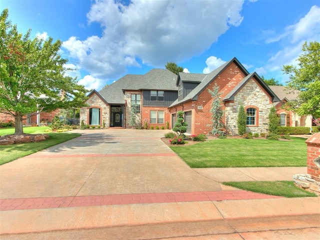 view of front of house featuring a front yard