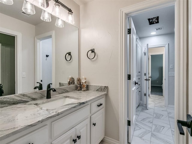 bathroom featuring vanity