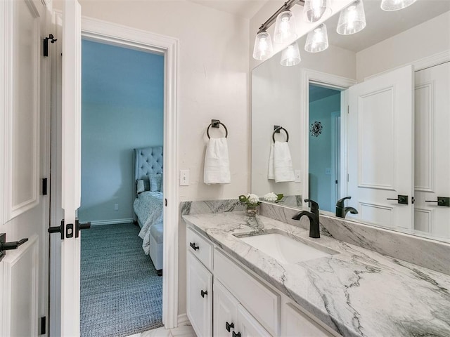 bathroom with vanity