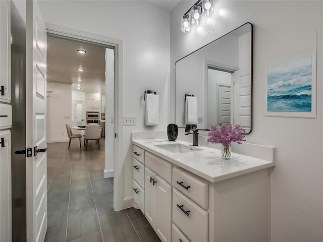 bathroom featuring vanity