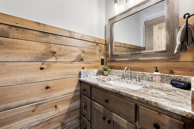 bathroom with vanity