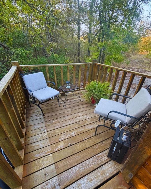 988 Ridge Point Rd, Fort Towson, OK 74735 - view of deck