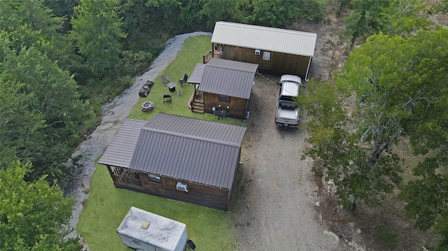 988 Ridge Point Rd, Fort Towson, OK 74735 - view from above of property with a forest