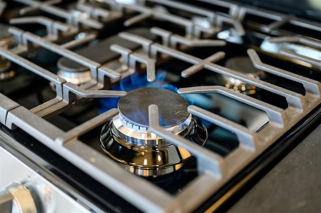 room details featuring stainless steel gas cooktop