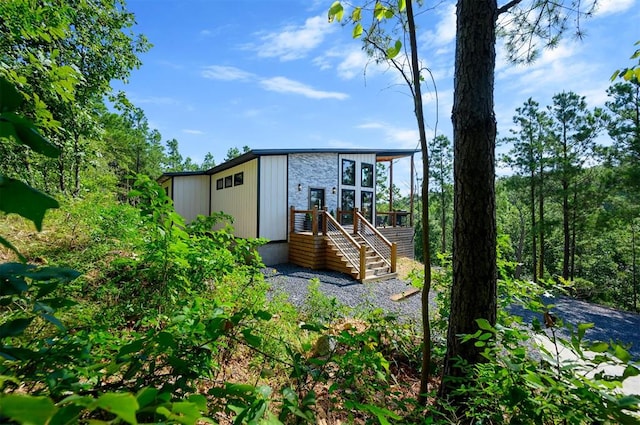 view of rear view of house