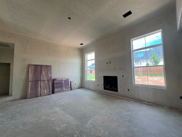 view of unfurnished living room