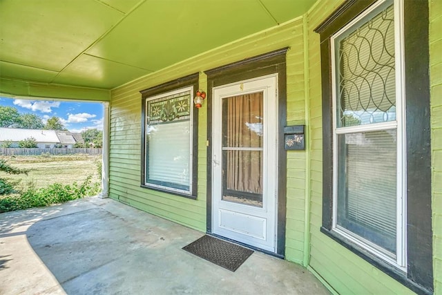 view of entrance to property