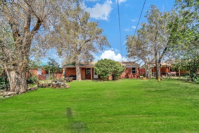 1033 Coe St, Altus, OK 73521 - view of yard