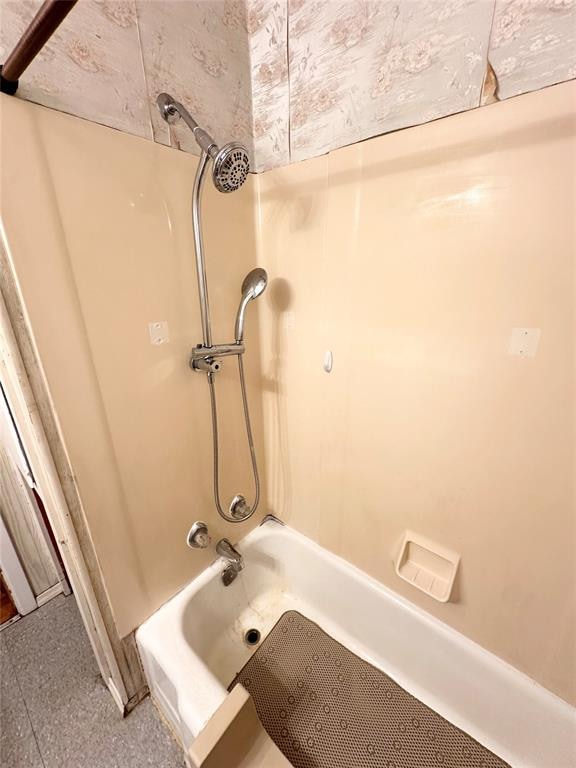 bathroom featuring bathing tub / shower combination