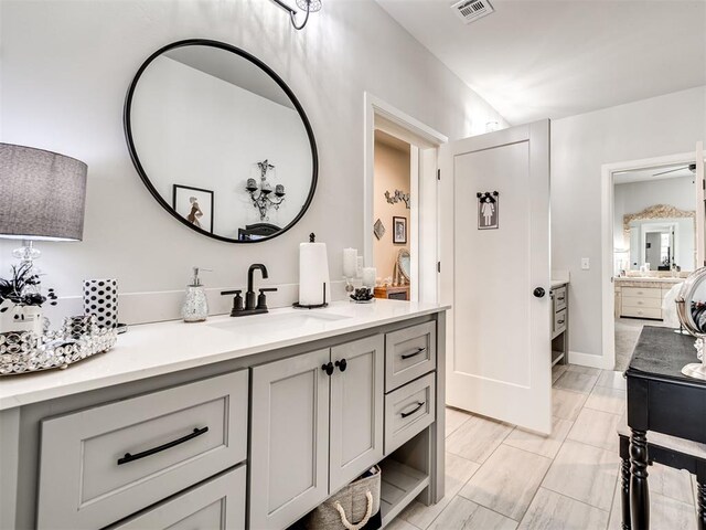 bathroom with vanity