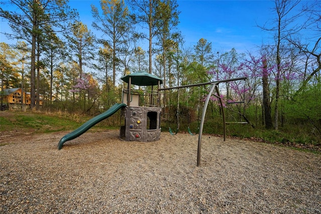 view of jungle gym