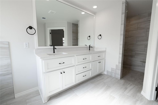 bathroom with vanity