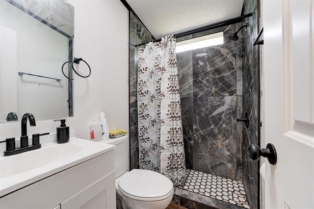 667 County Road 1410th Rd, Ninnekah, OK 73067 - full bath featuring toilet, a shower stall, and vanity