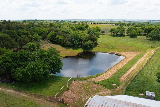 667 County Road 1410th Rd, Ninnekah, OK 73067 - bird's eye view of a large body of water