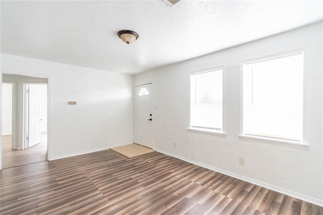 interior space featuring dark hardwood / wood-style floors