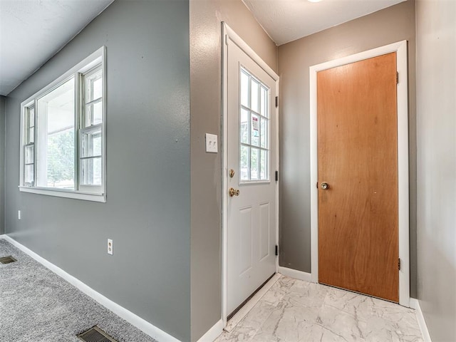 doorway with a wealth of natural light