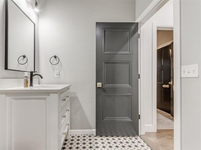 bathroom with vanity