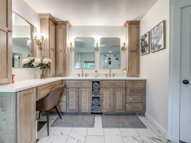 bathroom with vanity