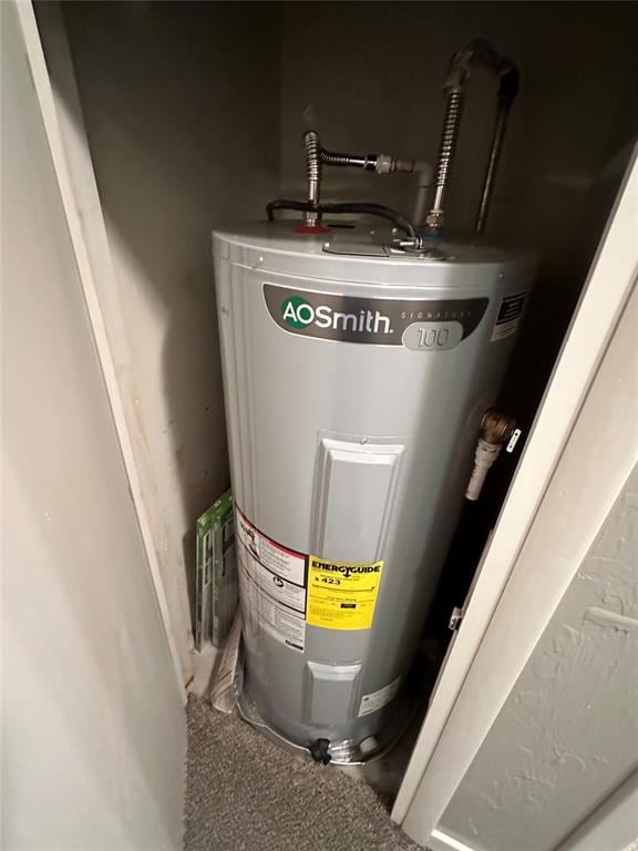 utilities featuring electric water heater