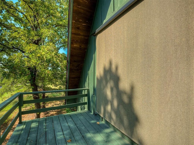 view of home's exterior featuring a balcony