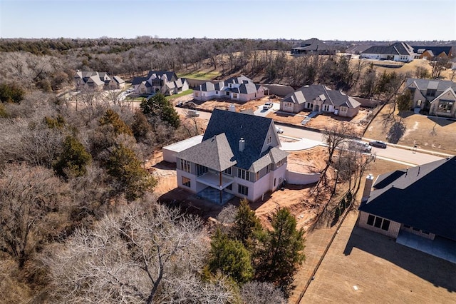 drone / aerial view featuring a residential view