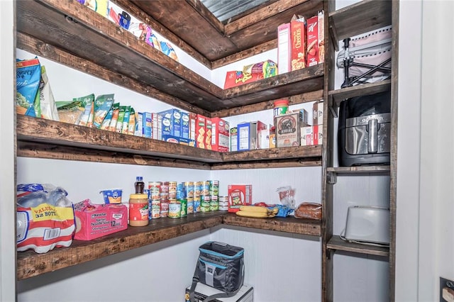 view of pantry