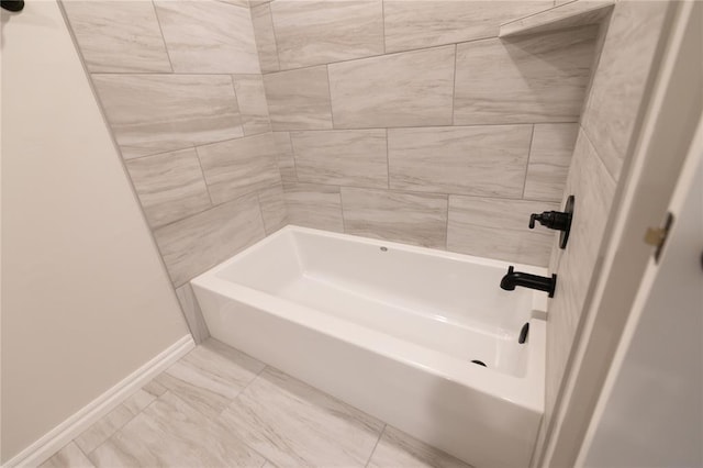 bathroom featuring bathtub / shower combination