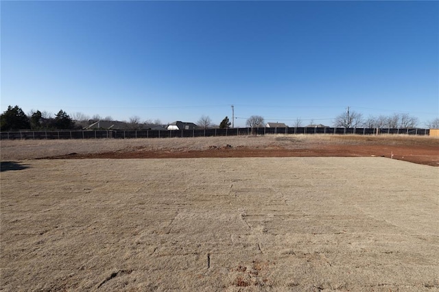 view of yard featuring a rural view