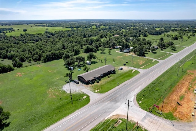 drone / aerial view featuring a rural view