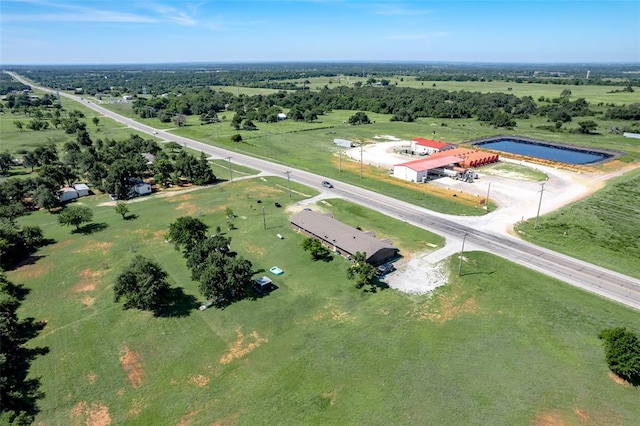 drone / aerial view featuring a rural view