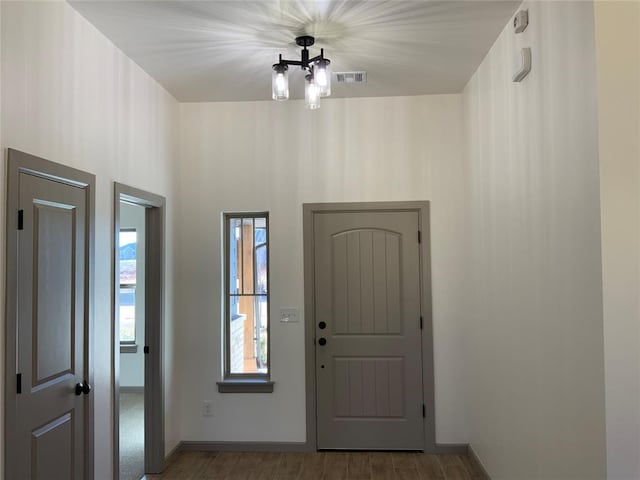 entrance foyer featuring light wood-type flooring