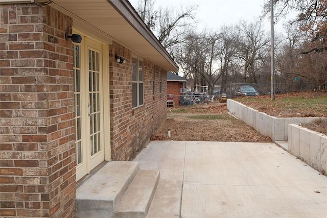 view of patio / terrace with french doors